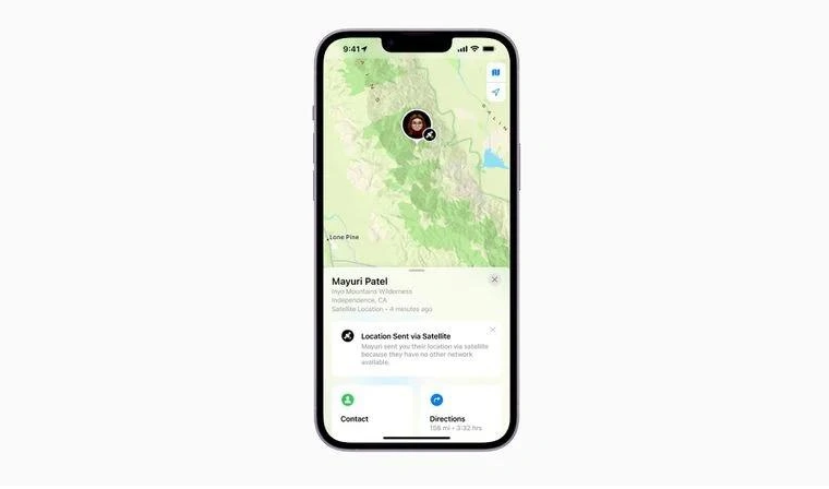 武夷山苹果14维修分享iPhone14系列中 FindMy功能通过卫星分享位置方法教程 